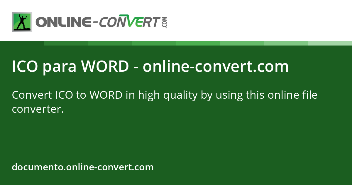 ICO a WORD - online-convert.com