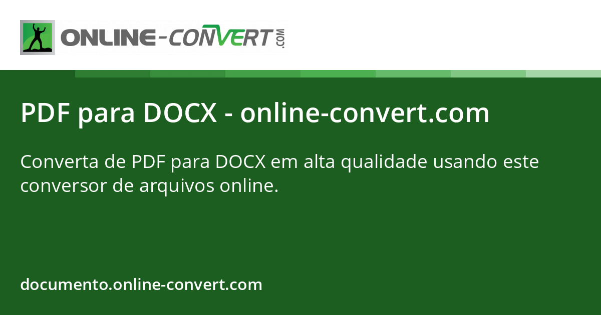 PDF para DOCX - online-convert.com