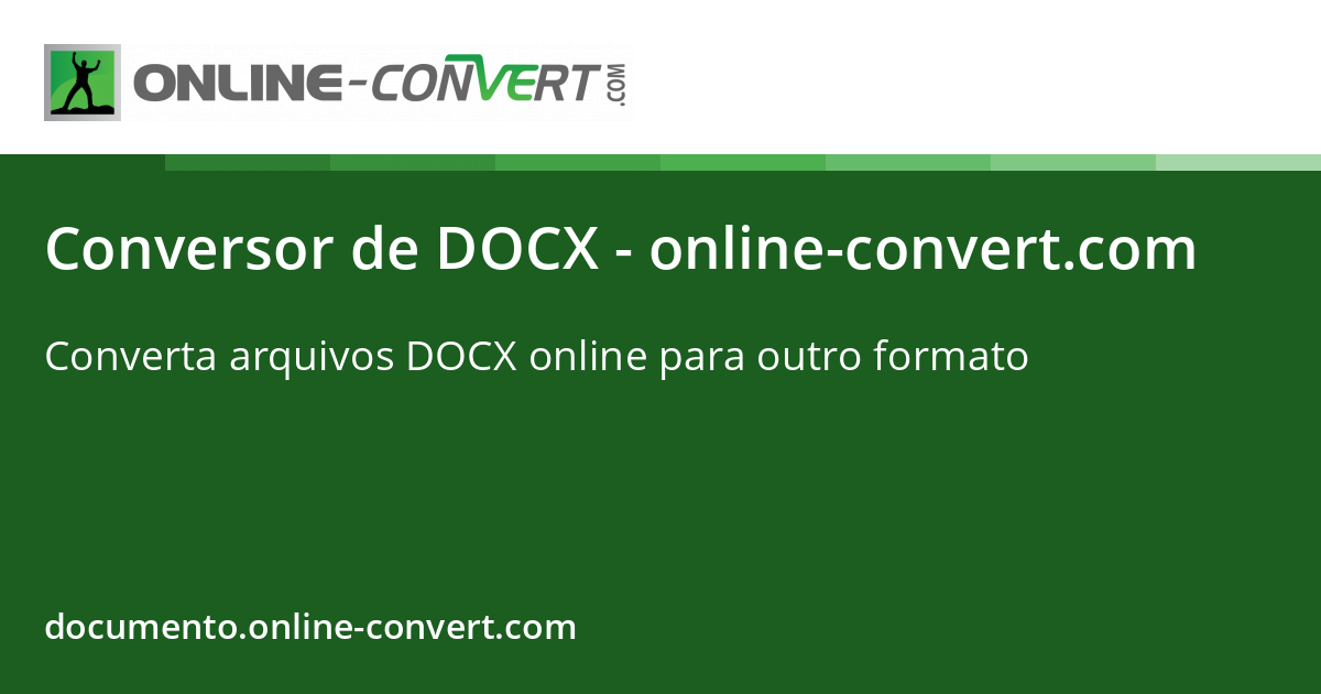 Conversor docx online convert